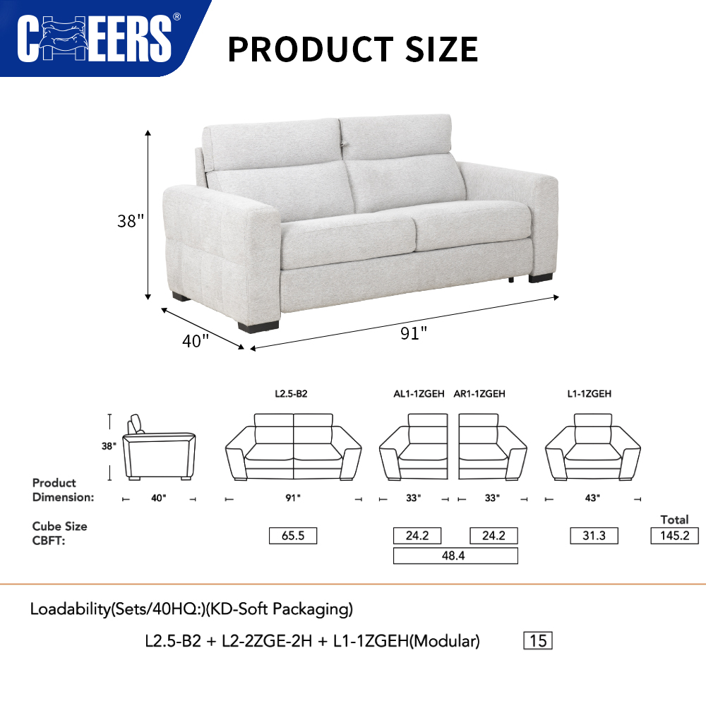 Convertible Pull Out Loveseat Sofa Bed Image 4