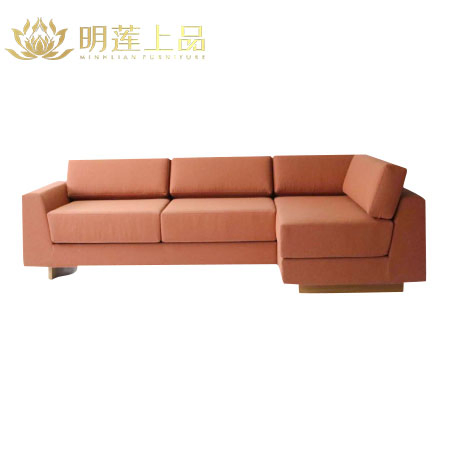 OEM Classic American Wood Sofa Chaise Sectional Contemporary Sofa for Living Room Furniture