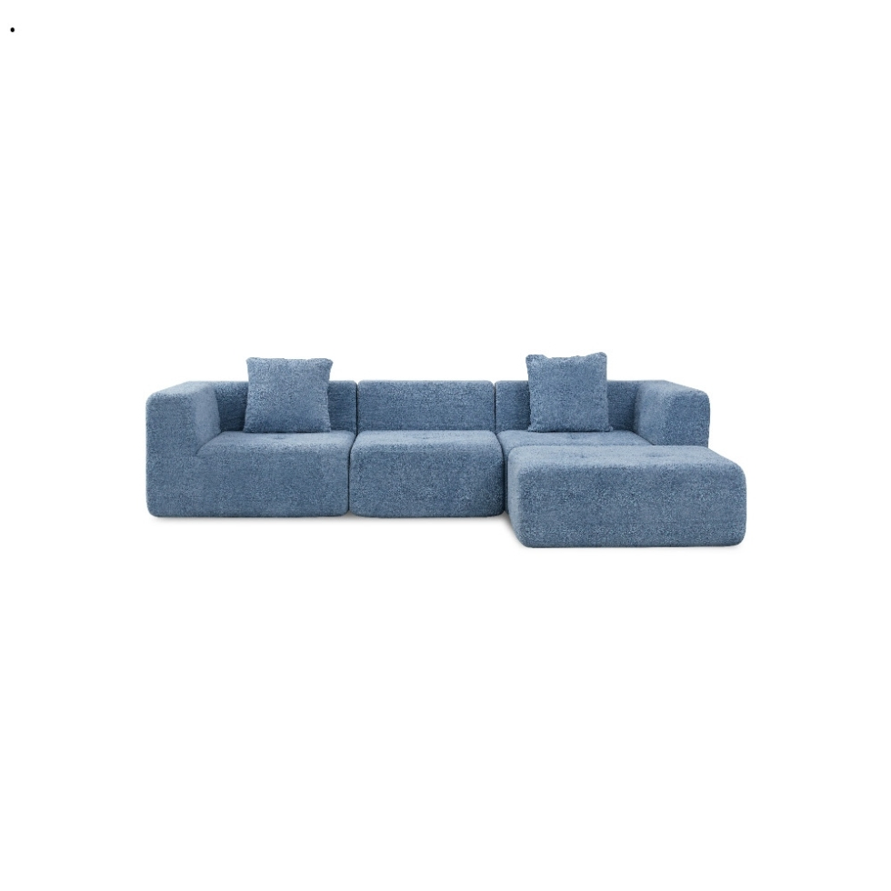 High Back Sofa with Lumbar Pillow for Extra Posture Support