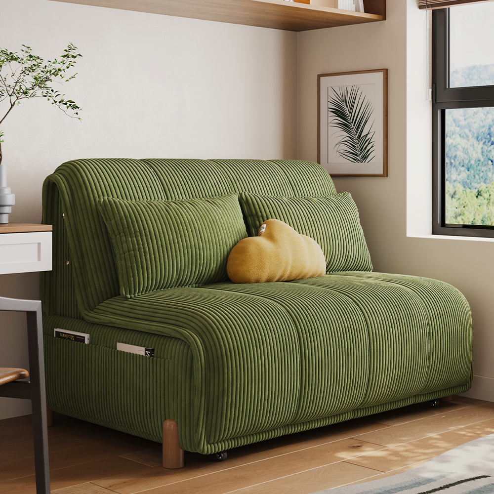 Modern Electric Smart Fabric Recliner L-Shape Sofa Bed Convertible Foldable Solid Wood Frame School Mall Living Room Furniture