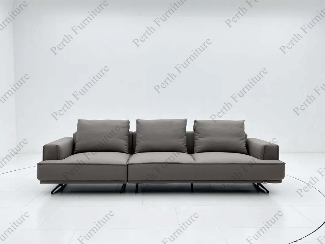 Luxury Sofa Modern Living Room Modular Functional Sofa Genuine Leather PVC Electric Recliner Sofa for Home Furniture-PS-6605