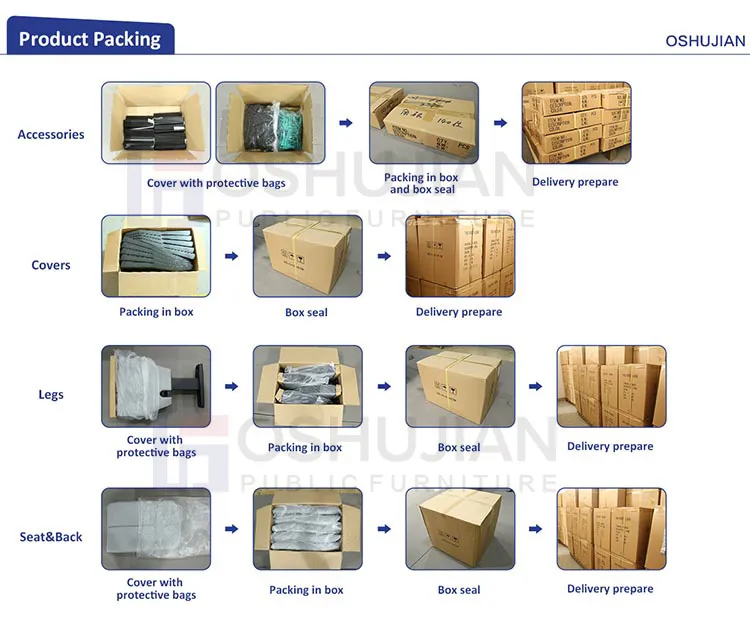 Customized Movie Fabric Folding Cinema Theater Seating Details