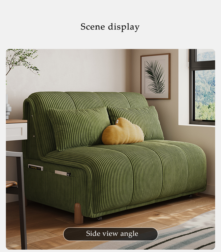 Modern Electric Smart Fabric Recliner L-Shape Sofa Bed Convertible Foldable Solid Wood Frame School Mall Living Room Furniture