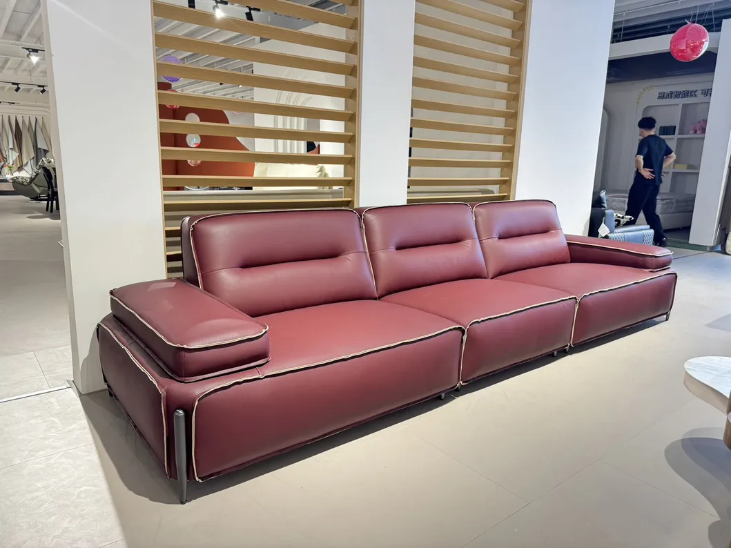 Wholesale Contemporary Living Room Home Furniture Modular Functional Sofa Solid Wood Frame Genuine Leather Electric Recliner Couch