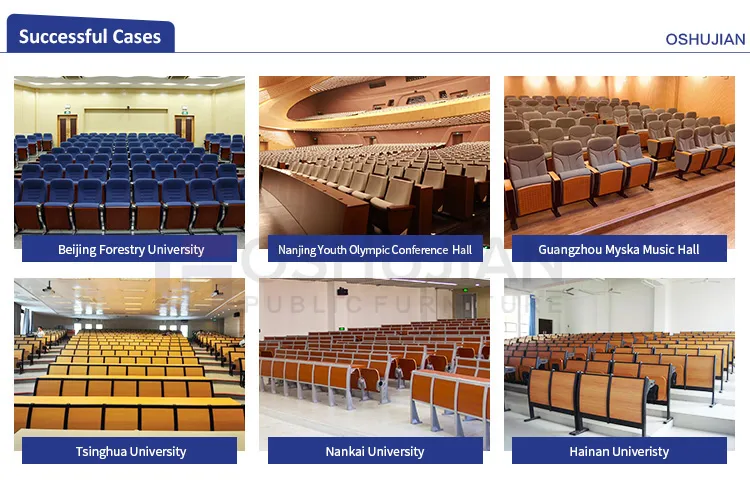 Customized Movie Fabric Folding Cinema Theater Seating Mechanism