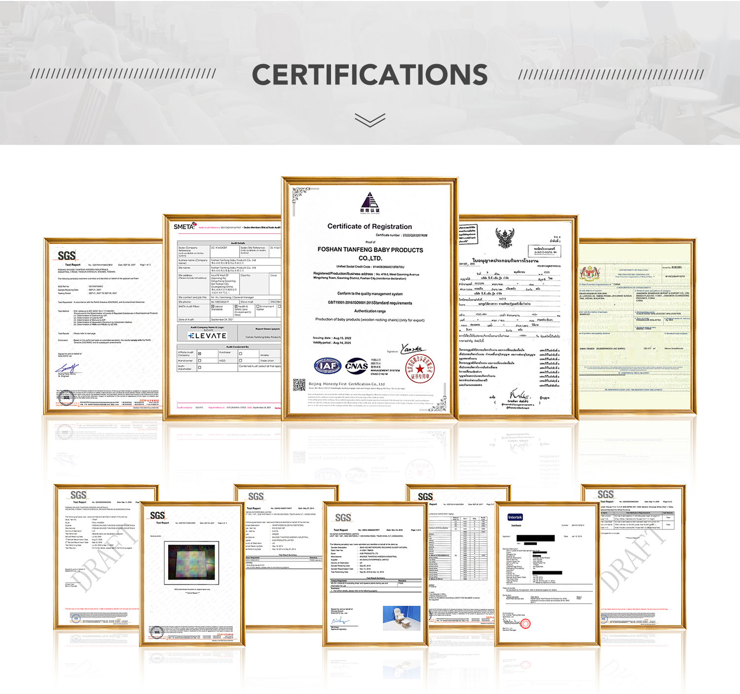 Quality certifications