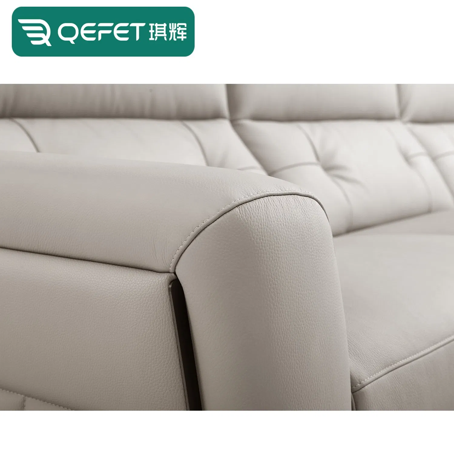 Modern Leather Sleeper Sofa Couch with Electric Power Function