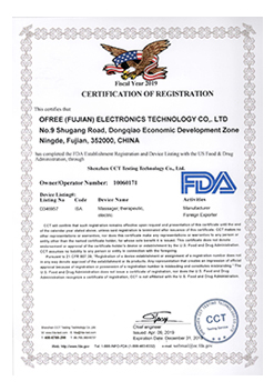FDA Certificate
