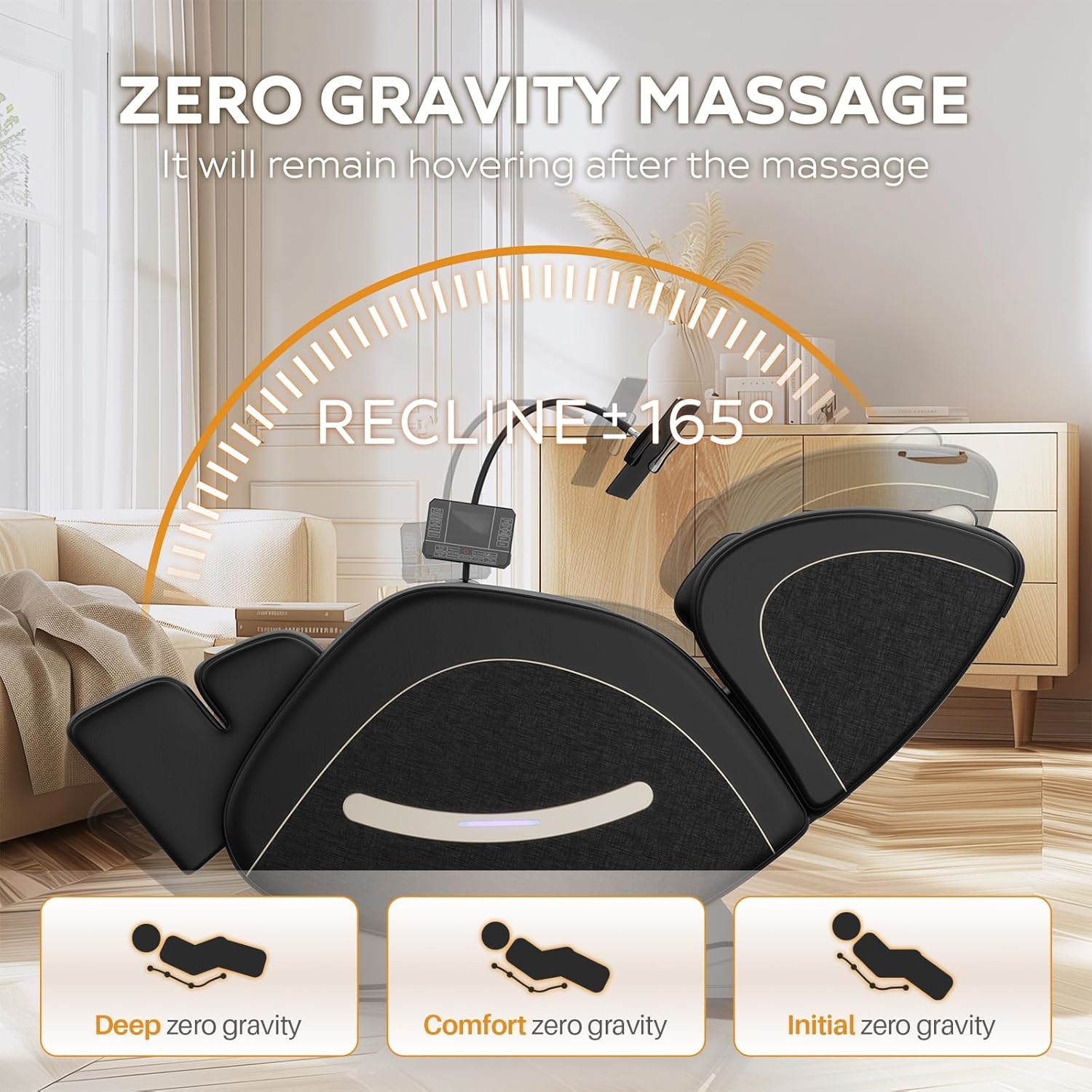 Electric Leather Massage Recliner Sofa Zero Gravity Full Body &amp; Foot Massager with Musical Function Multi-function Chair