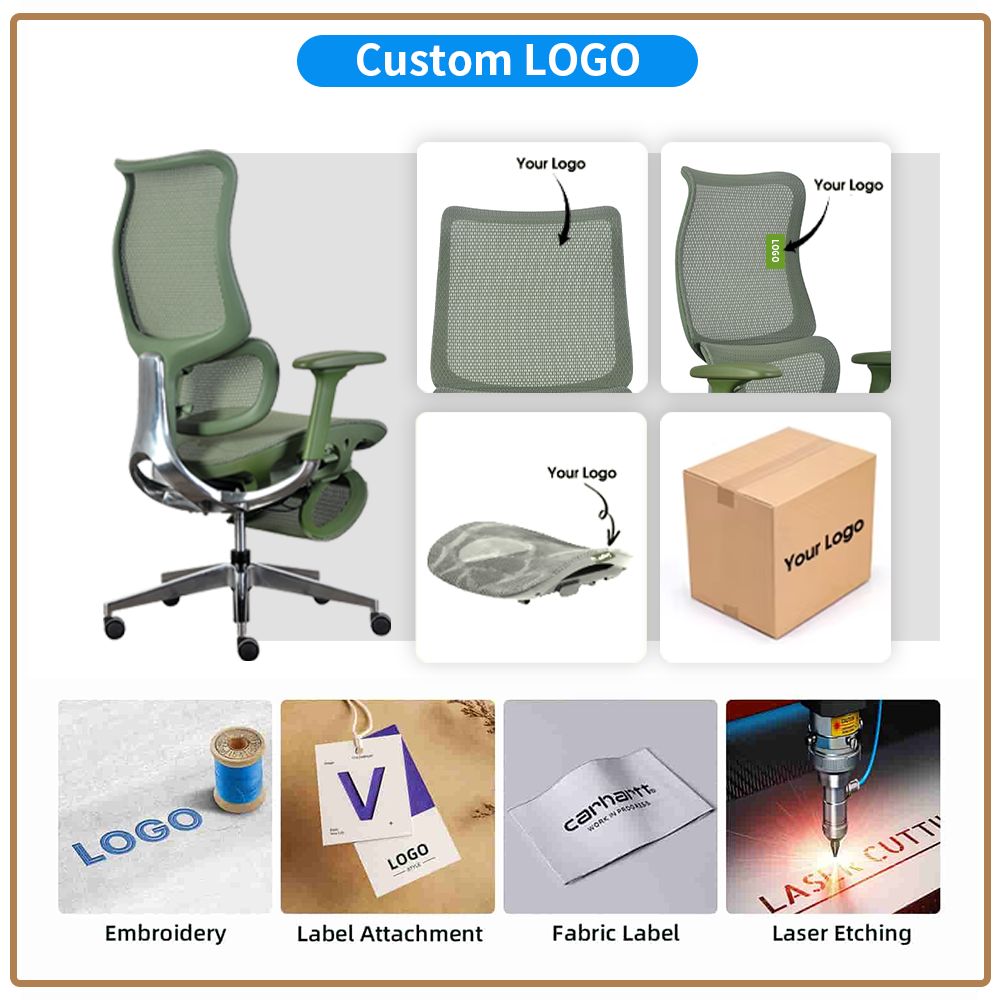 LN18 Wholesale Swivel Computer Office Chair Luxury Revolving Modern Rocking Fabric Mesh Ergonomic Adjustable Height Flipping