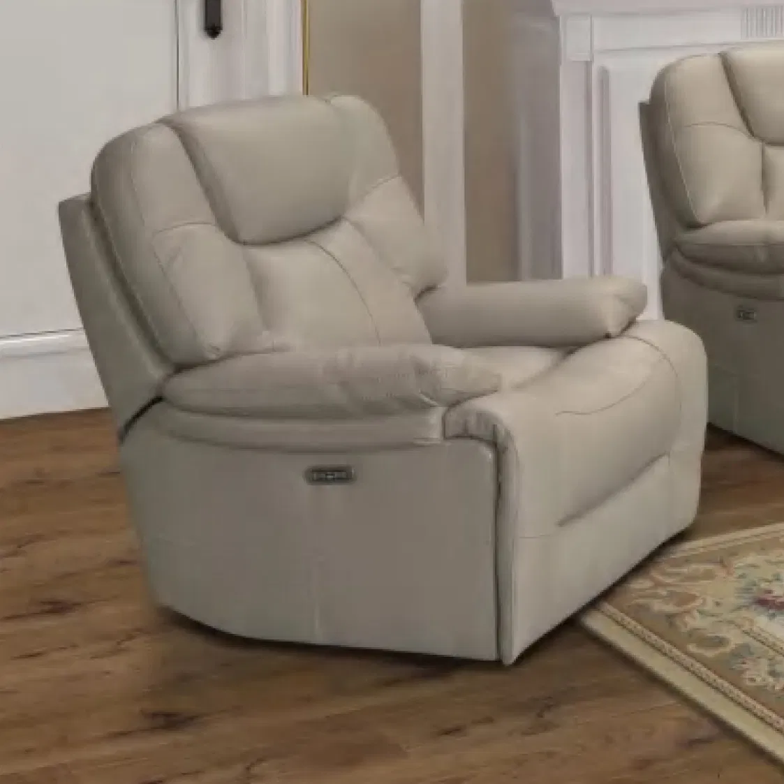 High Density Foam Core Contoured Lumbar Support Functional Leather Recliner Sofa