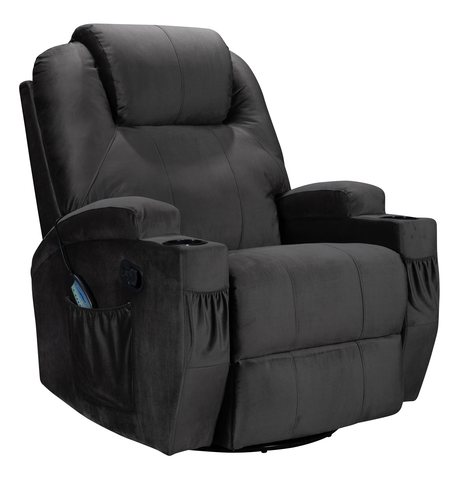 HOMERS Electric Power Lift Recliner Chair for Elderly with Okin Motor PU Leather Massage Heating Single Sofa for Senior Care