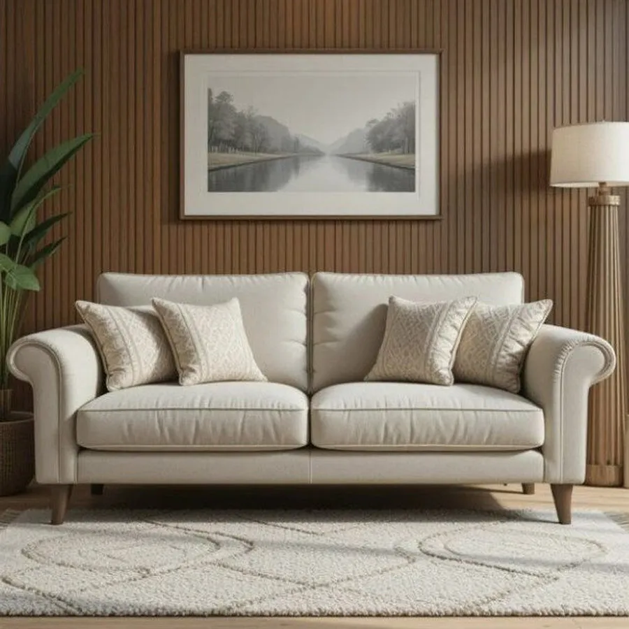 Sensor-Activated Home Living Room Sofa with Auto-Adjust Lumbar Support