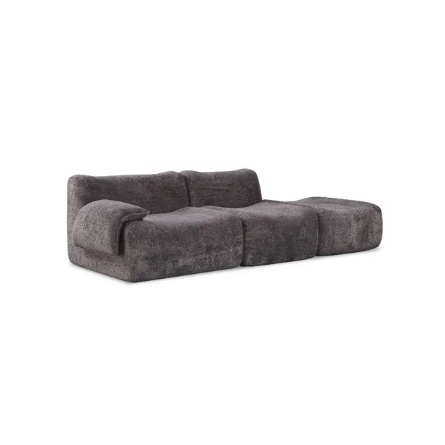 Sofa with Curved Back for Ergonomic Spine Alignment