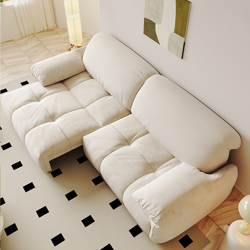 Smart Electric Elephant Ear Sofa Bed Cream Style Retractable Extendable Reclining for Small Apartments Hotels Villas Fabric