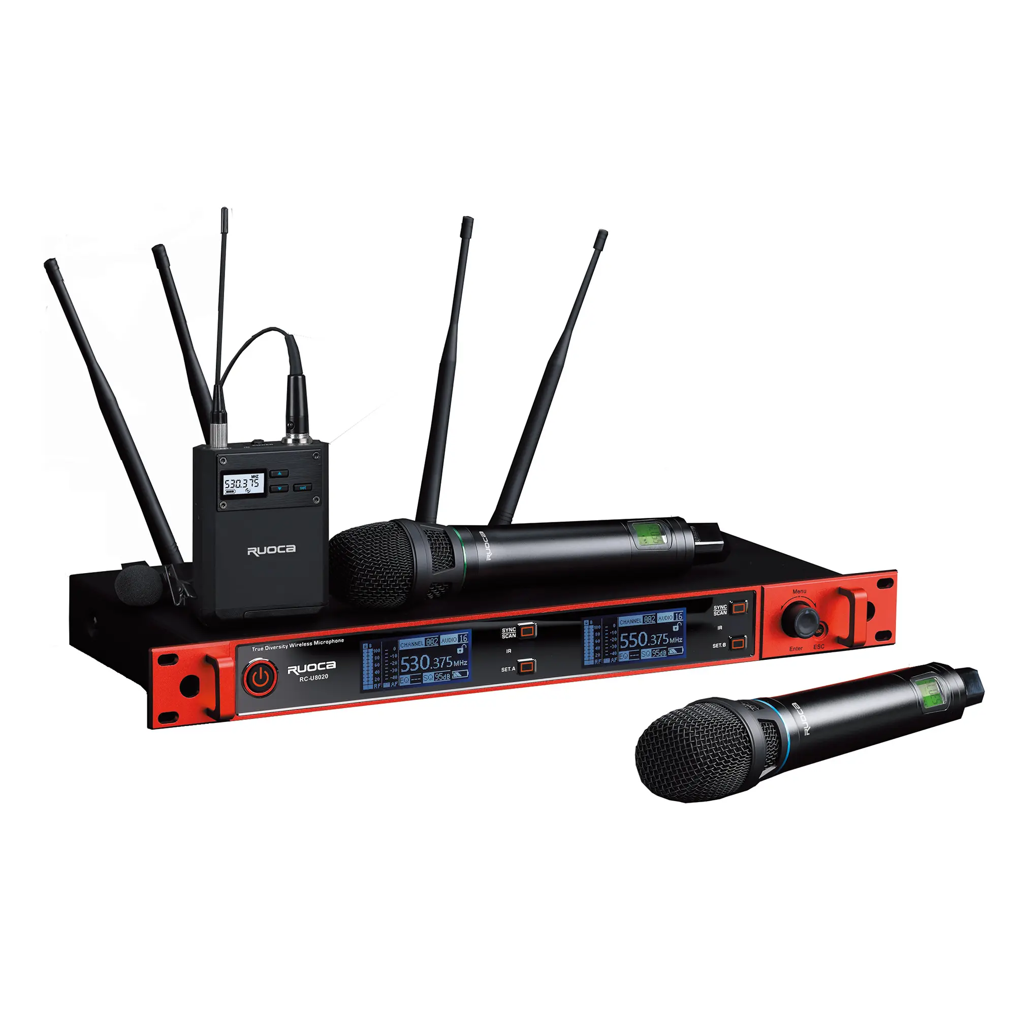 CE Certification RC-U8021-Ruoca Professional Dual Channel Wireless Microphone Supplier, Exporter