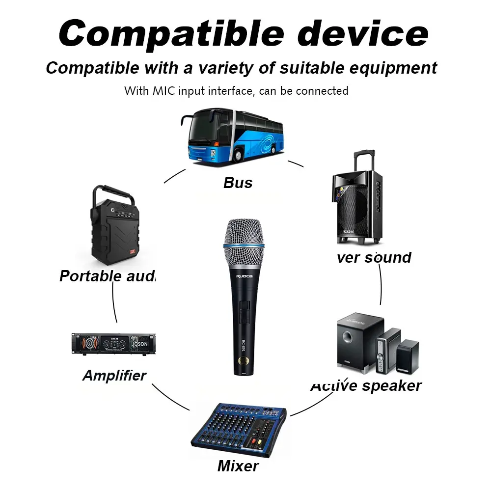 CE Certification Ruoca Handheld Microphone RC-891 Factory, Exporter