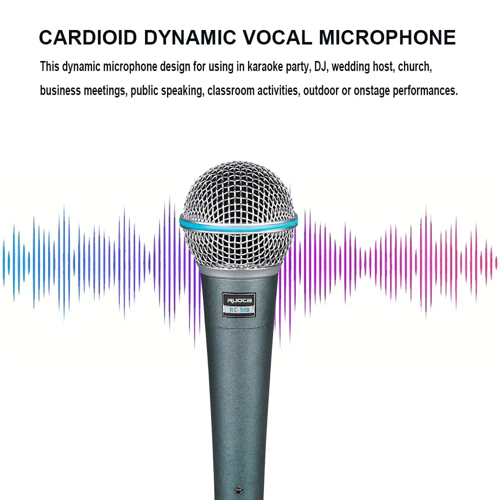 Custom Ruoca Handheld Microphone RC-58B DJ Microphone Manufacturer, Exporter