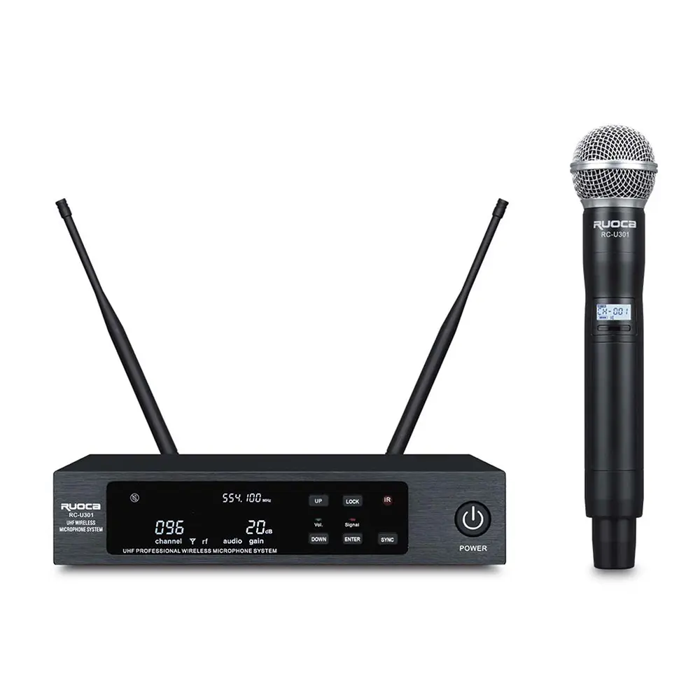 Wholesale RC-U301-Ruoca Professional Signal Channel Wireless Microphone System  Dynamic mic Suppliers, Factories
