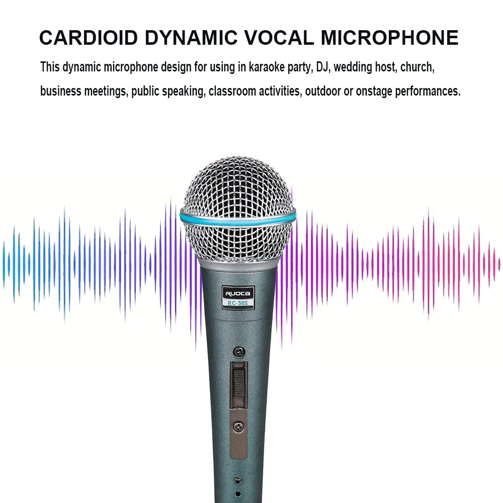 CE Certification Ruoca Handheld Microphone RC-58S DJ Microphone Factories, Exporters