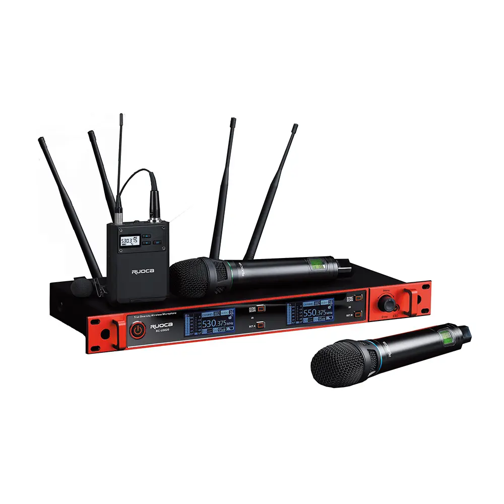 China Ruoca Professional Dual Channel Wireless Microphone Factory, Factories