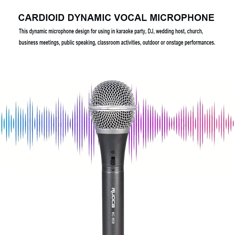ODM Ruoca Handheld Microphone RC-959 DJ Microphone Supplier, Factory