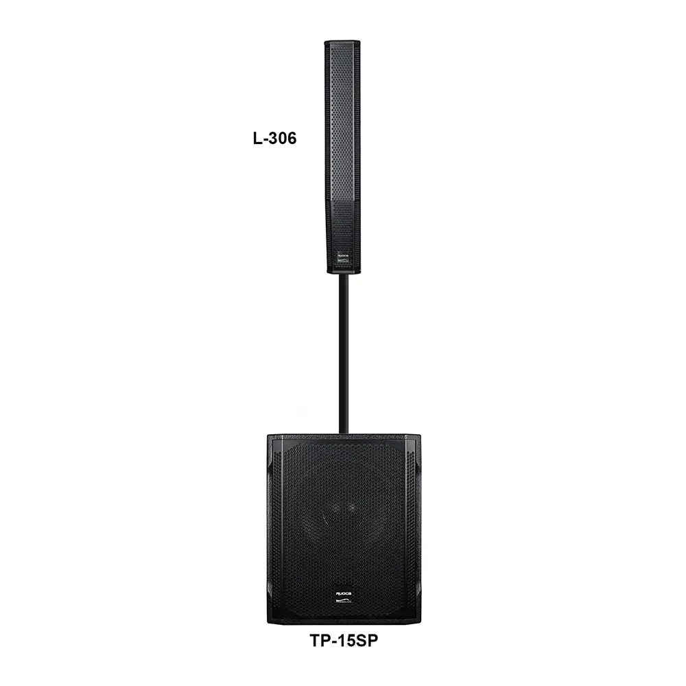 Custom Ruoca 3 Inch Column Speaker L-306 with 15inch Active Subwoofer systems Manufacturer, Factories