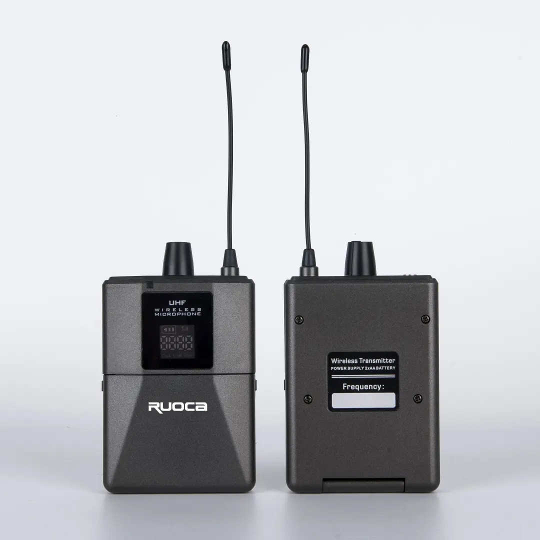 Wholesale Ruoca RC-U8062BH Professional Handheld Mic and Bodypack With Headset Microphone UHF Wireless Microphone System with Recharging Mini Receiver for Home , Church , Conference Room,Stage Manufacturers, Exporters