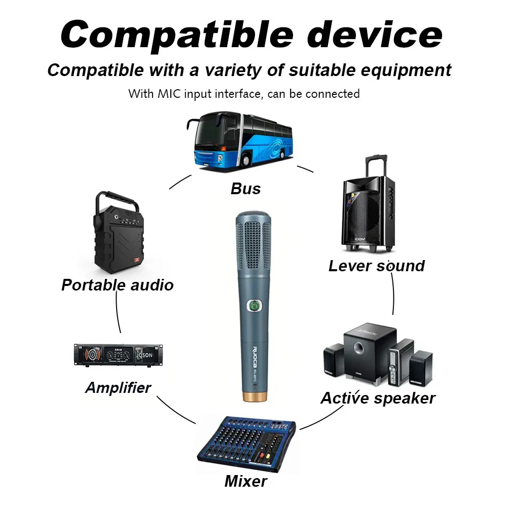 Custom Ruoca Handheld Microphone RC-907C  Wired Mic Factories, Exporter