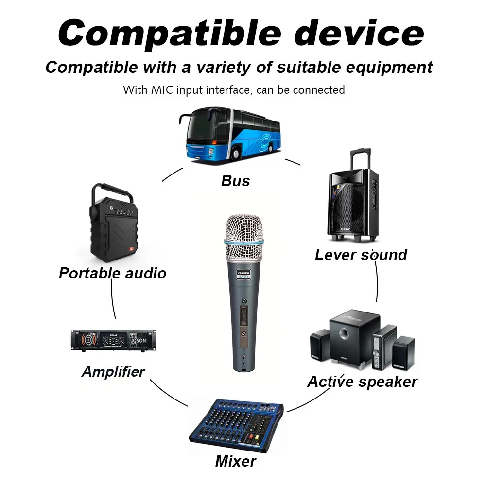 CE Certification Ruoca Handheld Microphone RC-57S DJ Microphone Factories, Exporter