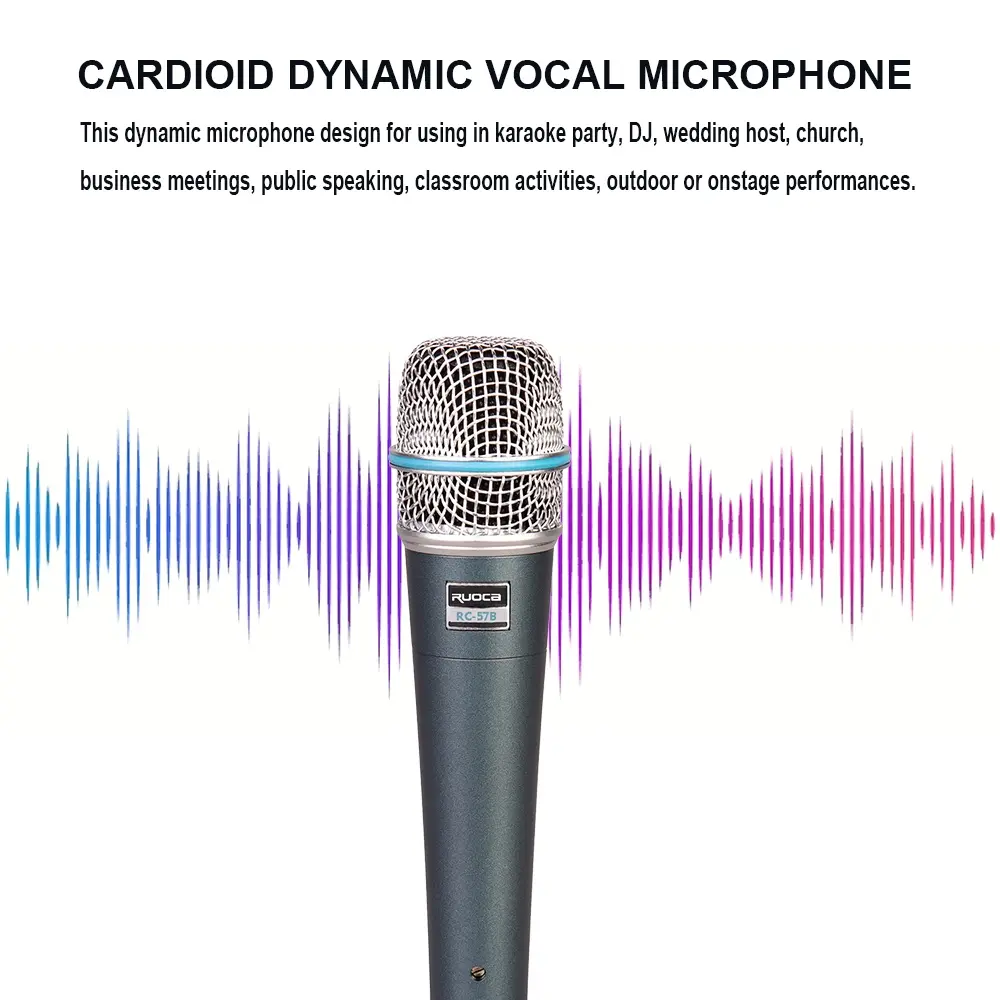 OEM Ruoca Handheld Microphone RC-57B DJ Microphone Suppliers, Exporters