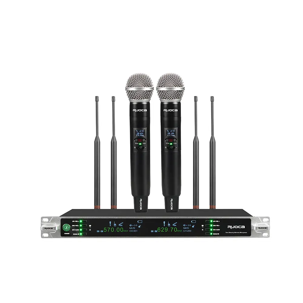 CE Certification Ruoca RC-U8031 Dual Channel True Diversity Wireless Microphone Factory, Factories