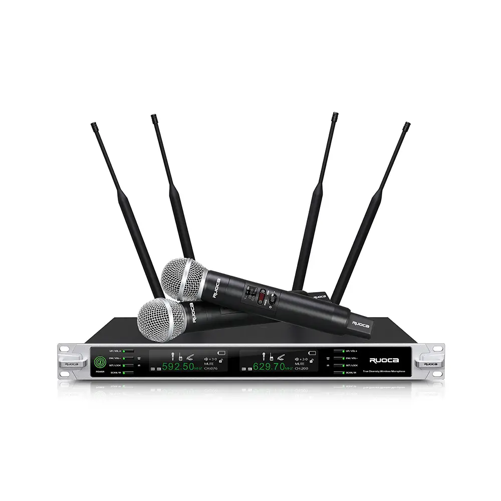 CE Certification Ruoca RC-U8031 Dual Channel True Diversity Wireless Microphone Factory, Factories