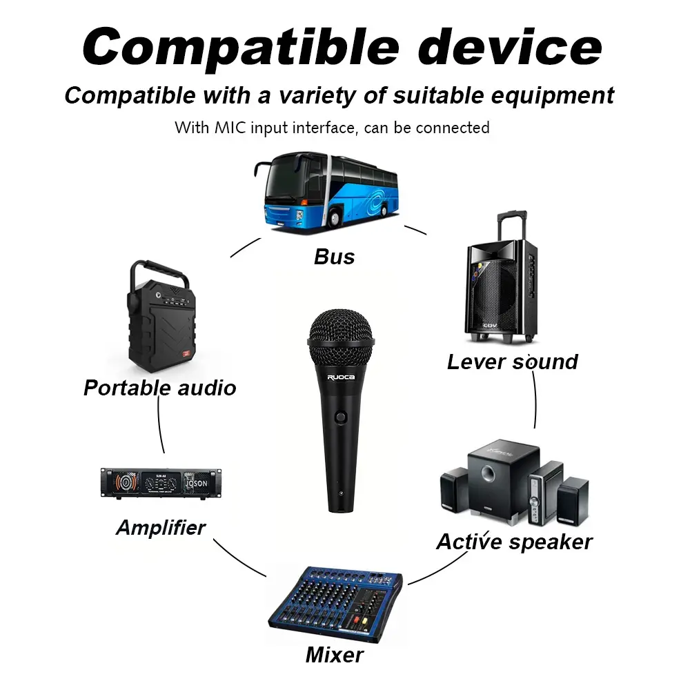 ODM Ruoca Handheld Microphone RC-58A DJ Microphone Manufacturer, Manufacturers