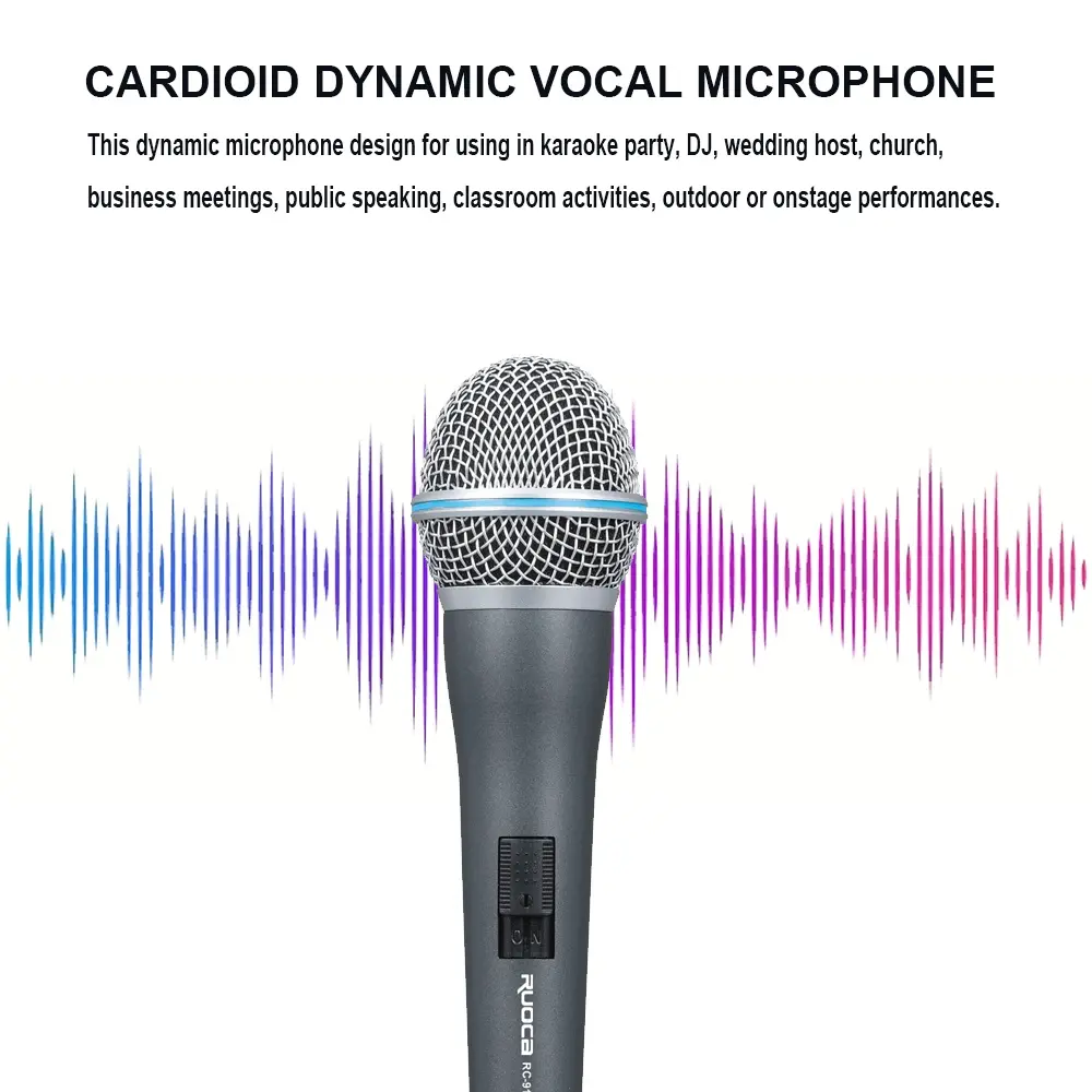 CE Certification Ruoca Handheld Microphone RC-911 Wired Mic Manufacturers, Suppliers