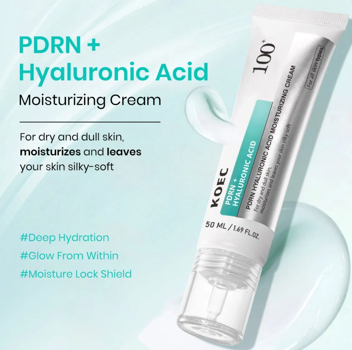 Creme Reparador de Ácido Hialurônico Pdrn Creme Facial Hidratante Profundo para Reparação da Barreira Cutânea Antienvelhecimento Clareamento de Manchas Firmando a Pele Rugas Conjuntos de Cuidados com a Pele Pdrn