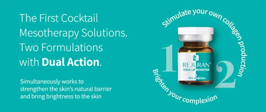 Rejuran Skin Booster acalma a pele e ajuda a restaurar o ácido hialurônico da pele - hidratação profunda