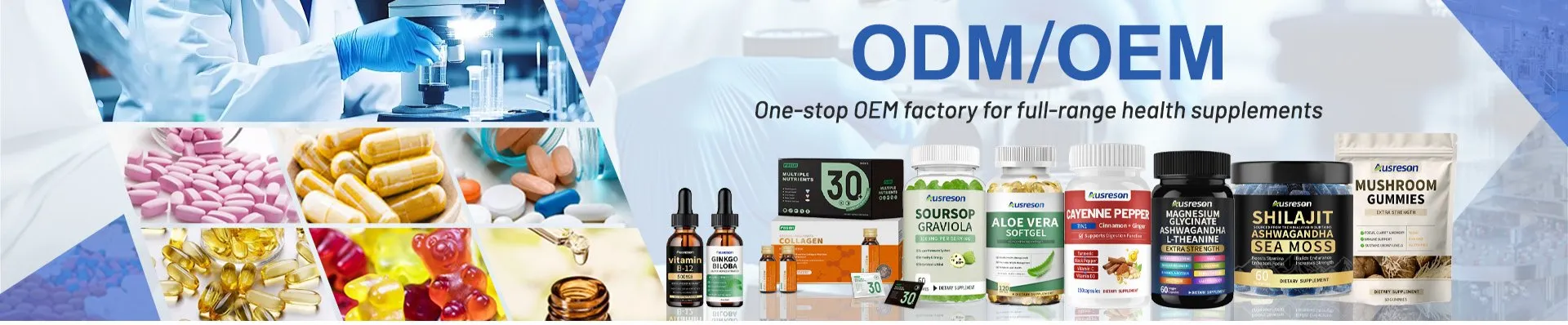 Cápsulas de Suplementos Dietéticos OEM para Saúde Cardiovascular Aumentam o Foco e a Saúde Mental