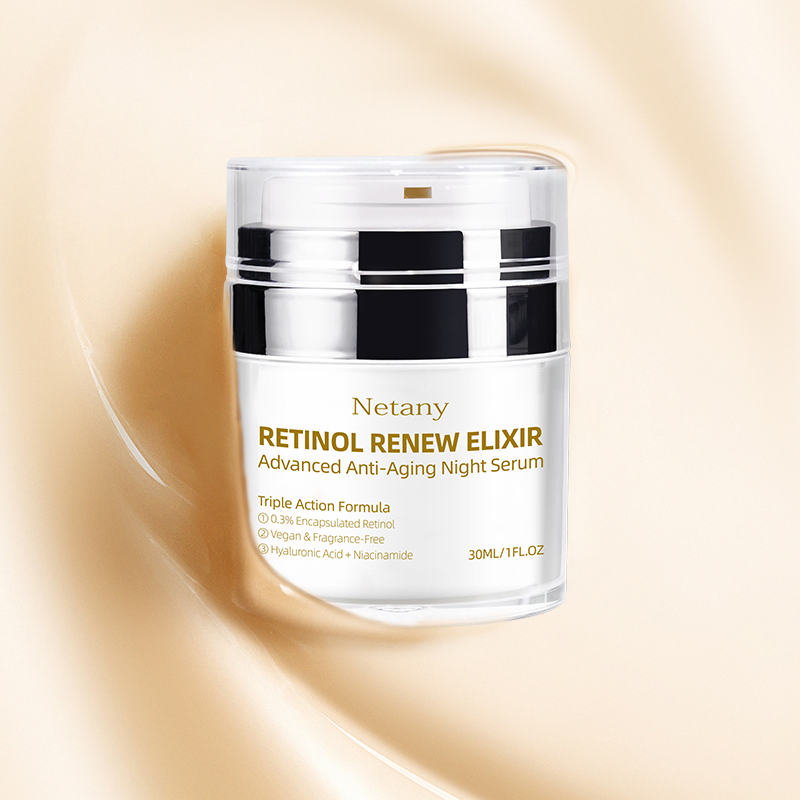 Sérum de Reparação com Retinol Preço de Fábrica Creme Facial Noturno Antienvelhecimento Reparação de Barreira Clareamento e Hidratação Solução de Cuidados com a Pele para Radiação Jovial Creme Facial