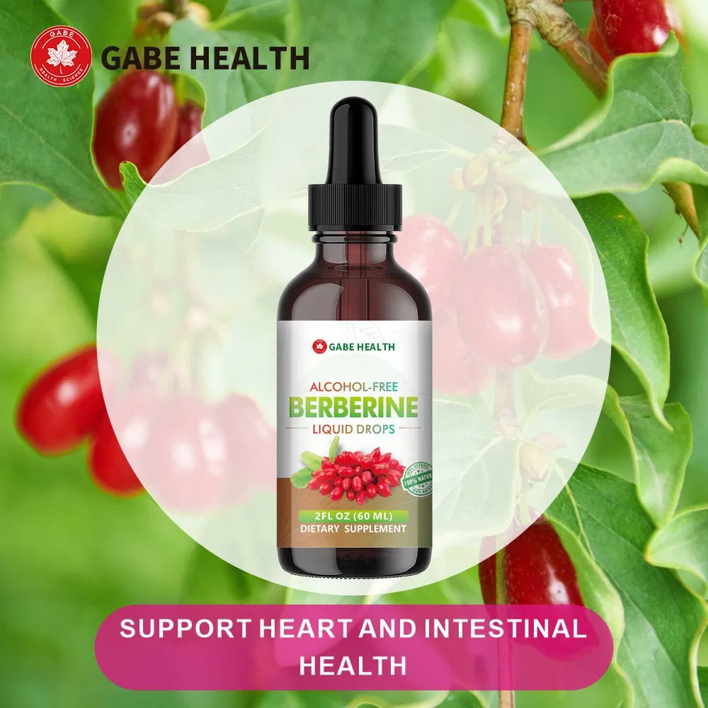 Extrato Natural de Berberina em Gotículas Líquidas Suplemento Herbal Nutriente Equilibra a Saúde Intestinal e Cardiovascular