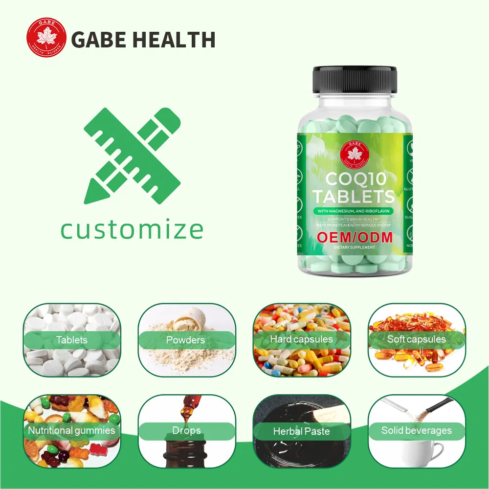 Suplemento Diário de Nutrição para Apoio Energético e Bem-Estar Cardiovascular Vegano Coq10 Tablets