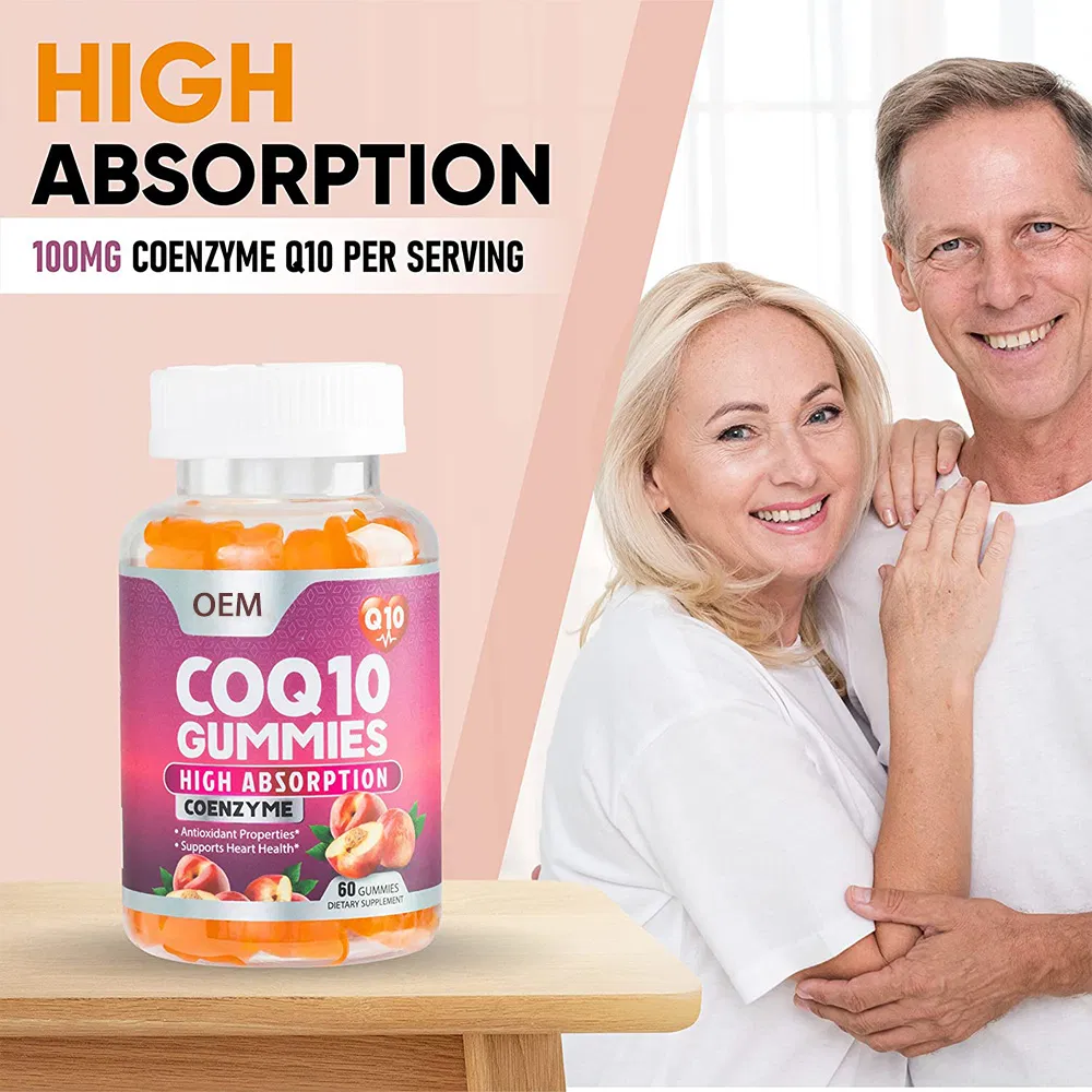 Vitaminas 100mg Coenzima Q10 Antioxidante Natural Suplemento Dietético Coq10 Gomas para a Saúde do Coração