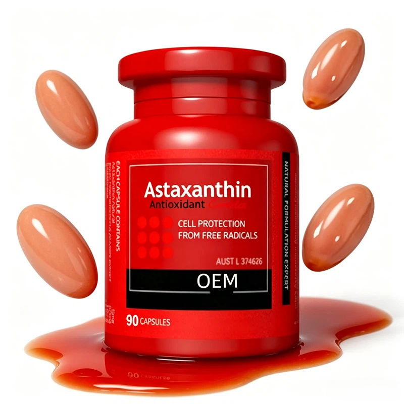 Suplemento Natural de Astaxantina Poderoso Antioxidante para o Bem-Estar Celular
