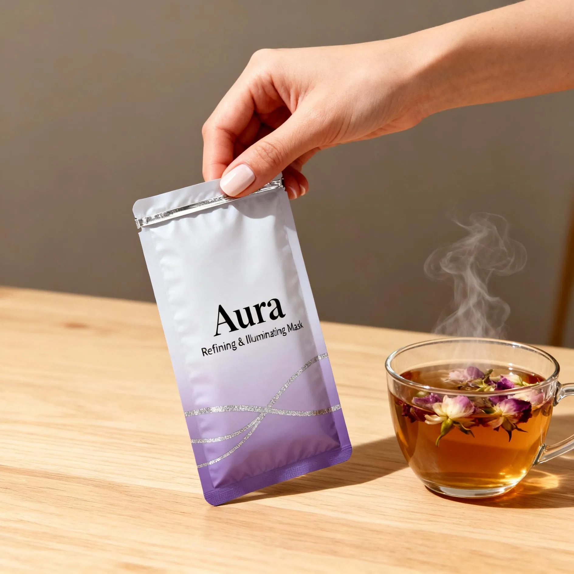 Máscara Facial de Hidratação Profunda com Ácido Hialurônico Multi Molecular para Ampliar e Iluminar a Pele Opaca