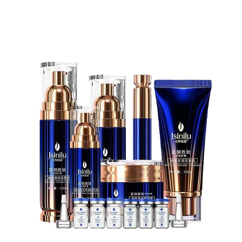 Conjunto de Cosméticos Hidratante Anti-idade com Peptídeo Ghk-Cu