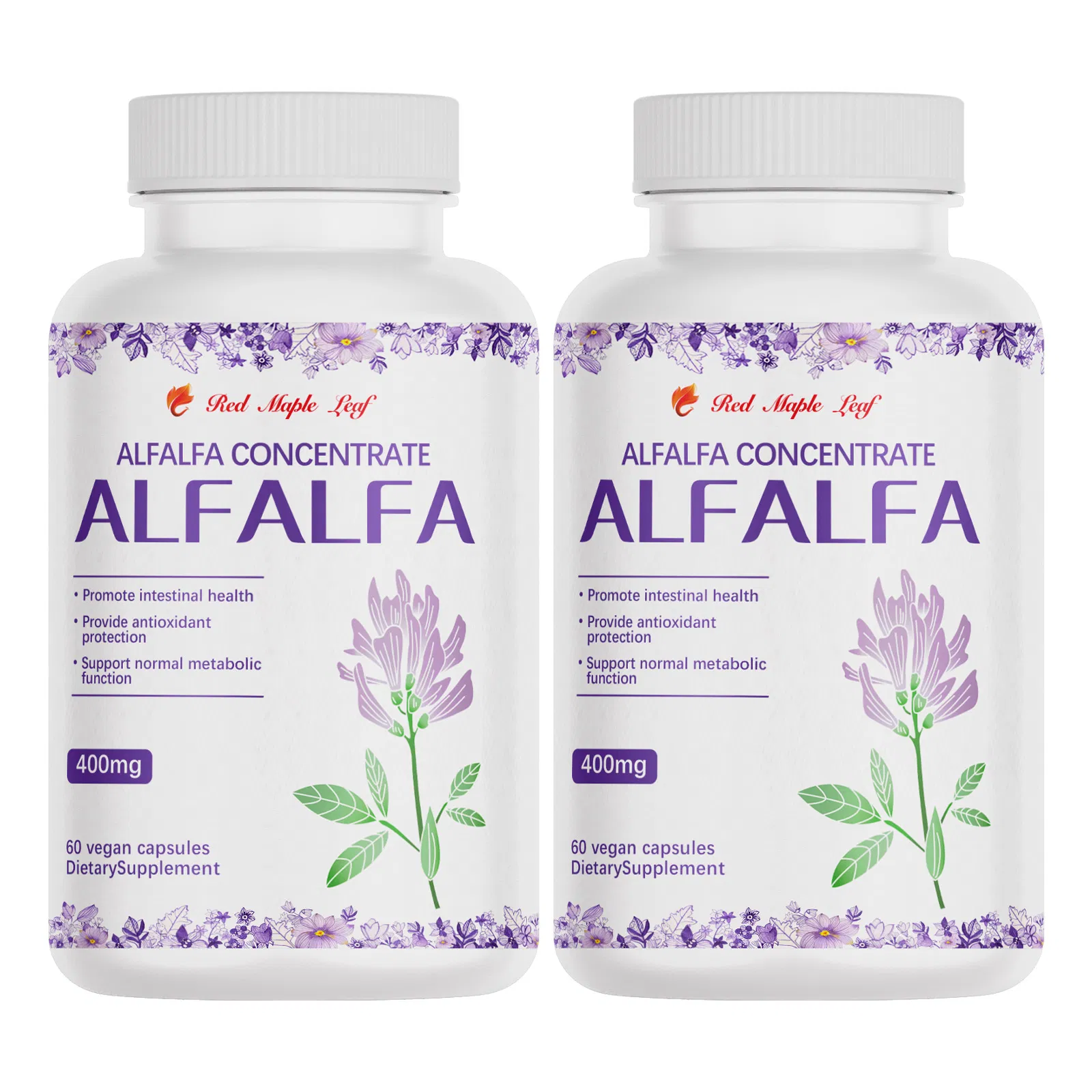 Cápsulas Veganas de Concentrado de Alfafa - Suplemento Dietético Natural para Saúde Intestinal e Suporte Antioxidante