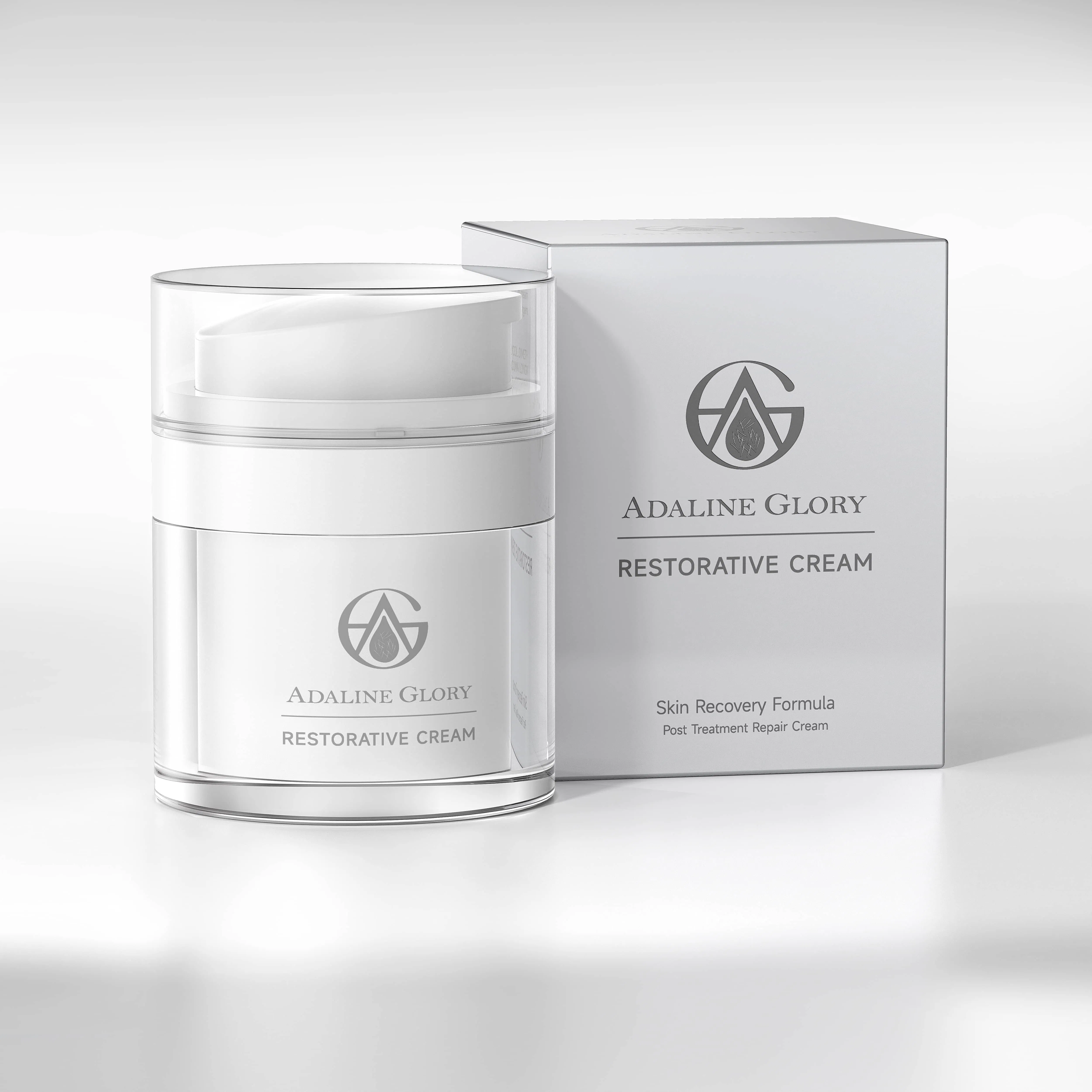 Creme de Recuperação da Pele Adaline Glory 50ml Tratamento Pós-Facial Reparação da Barreira Hidratação Profunda Aumento da Elasticidade Atacado OEM