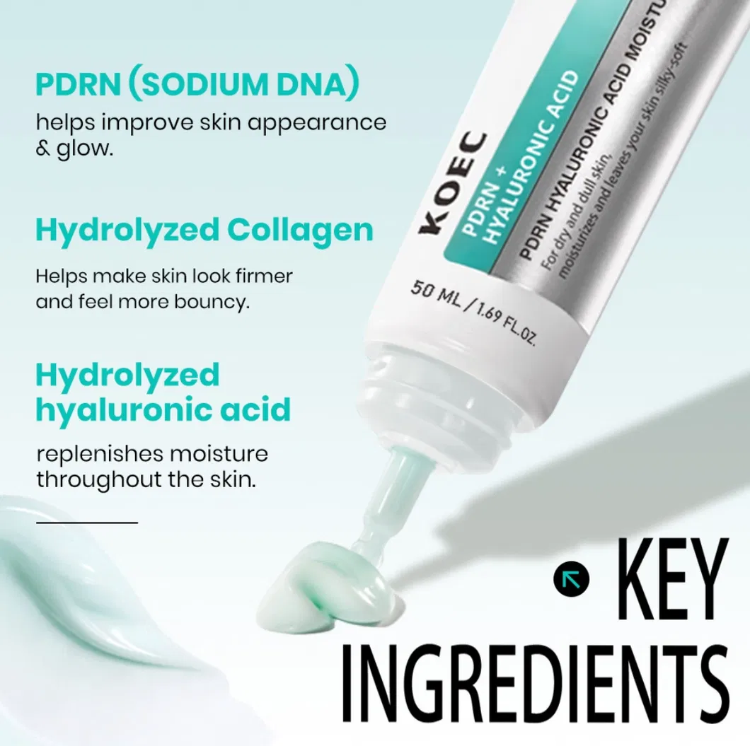 Creme Reparador de Ácido Hialurônico Pdrn Creme Facial Hidratante Profundo para Reparação da Barreira Cutânea Antienvelhecimento Clareamento de Manchas Firmando a Pele Rugas Conjuntos de Cuidados com a Pele Pdrn