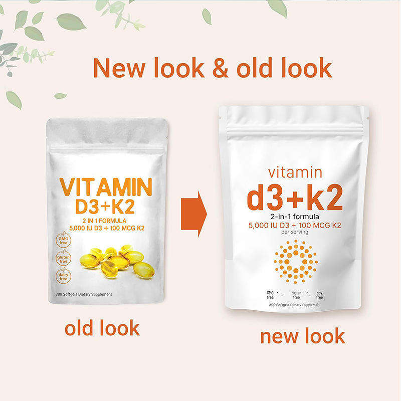 Suplemento de Óleo de Coco Hatmanlabs para Saúde Cardiovascular &amp; Vitamina D3 K2