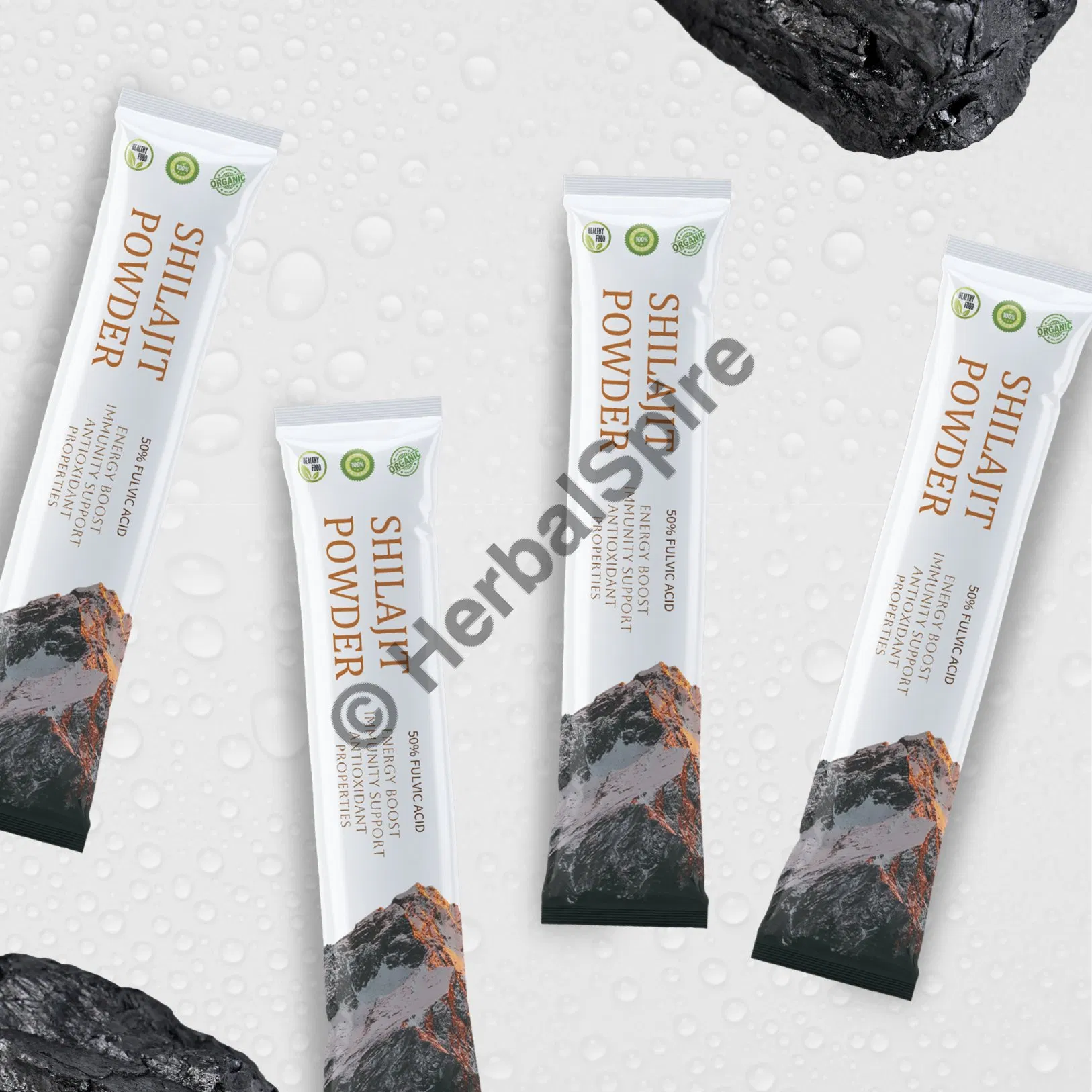 Pasta Mineral Shilajit Pacote Natural Imunidade Energia Antioxidante Suplemento Funcional